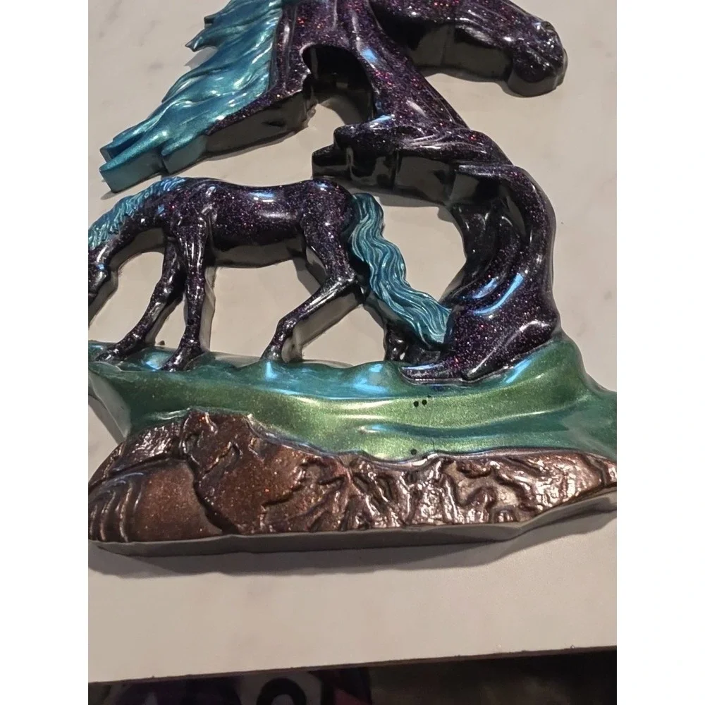 Handmade Resin Horse Wall Hanging
